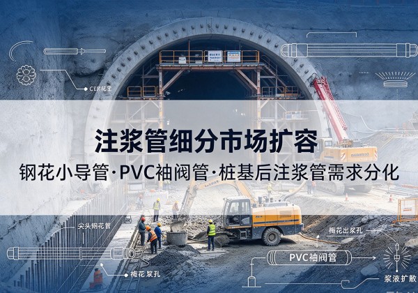 安宁注浆管细分市场扩容，隧道钢花小导管、PVC 袖阀管、桩基后注浆管需求分化